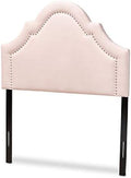 Baxton Studio Headboards, Twin, Light Pink