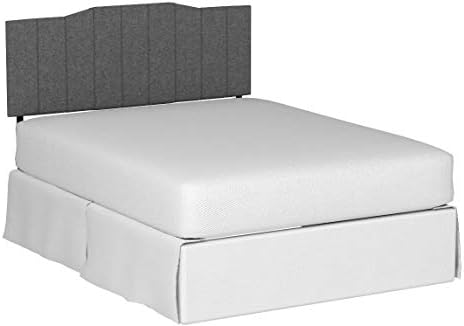 Zinus Satish Upholstered Headboard, Channel Stitched Upholstery, Easy Assembly, Full, Grey