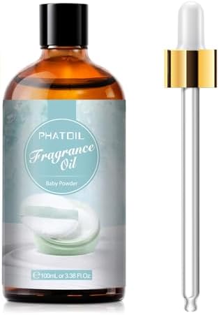 PHATOIL Baby Powder Fragrance Oil for Diffuser Aromatherapy 3.38FL.OZ
