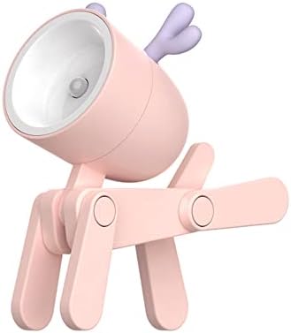 Cute Night Light for Kids, Mini Led Table Desk Lamp, Decorative Lamp Indoor Nightstand, Animal Pet Nightlights, Christmas Decorate Birthday Gifts for Children, Students (1 x Pink Deer)