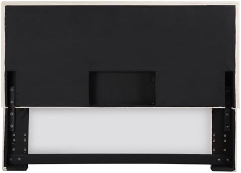Coaster Izzy King and Cal King Upholstered Panel Headboard, Sand 315985K
