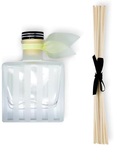 Reed Diffuser Set, Pomelo Grapefruit Scented Oil Diffuser with Sticks, Home Fragrance Accessories for Bathroom Shelf Decor, Aroma Diffusers for Home or Office Desk, USA Made