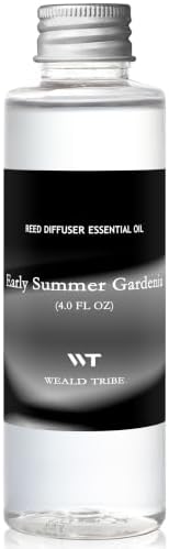 Reed Diffuser Oil Refill with 6 Sticks Early Summer Gardenia Scent 4 FL OZ