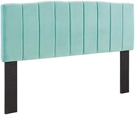 Modway Camilla Channel Tufted Performance Velvet King/California King Headboard in Mint