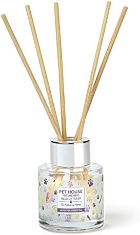 Lavender Green Tea Home Freshening Reed Diffuser Set Pet House
