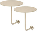 2 PS Wall Mounted Side Table Round Floating Nightstand L-Bracket Bar Table