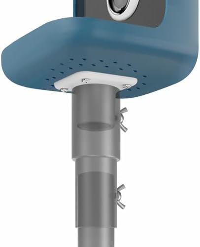 Designed for Bird Buddy – Pole Mount Adapter for Bird Feeder with Camera, 180° Swivel Design, Easy Setup, Attaches Securely to Feeder Pole, Metal Accessory
