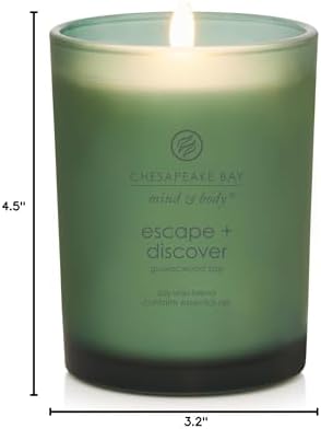 Chesapeake Bay Candle Mind & Body Collection Scented Candle, 8.8oz (Pack of 4)