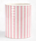 Kitchen Utensil Holder,7.2-inch Extra Large Ceramic Stripes Pattern Utensil Crock,Cooking Utensil Organizer for Kitchen Counter Decor,Storage Caddy Farmhouse Gift Pink