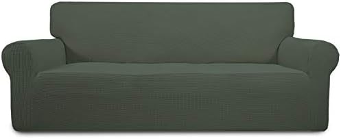 Easy-Going Stretch Couch Covers for Sofa Washable Large Olive Green