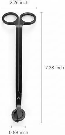 CHEFBEE Black Stainless Steel Candle Wick Trimmer