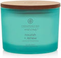 Chesapeake Bay Candle Mind & Body 3-Wick Coffee Table Jar Candle Nourish + Renew (Coconut & Sandalwood)