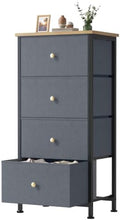 Sweetcrispy Dresser for Bedroom, 4 Drawer Storage Cabinet, Tall Nightstand