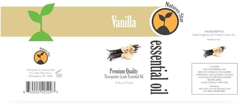 Natures-Star - Vanilla Essential Oil (Bulk 16oz) Therapeutic Grade for Aromatherapy, Diffuser, Soap Making, Candles
