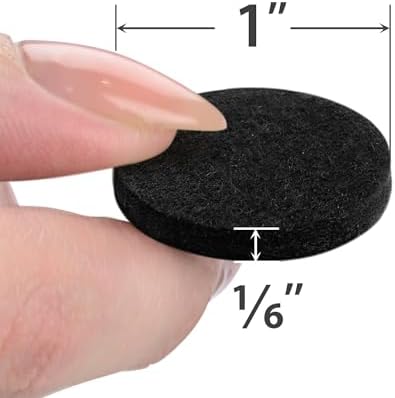 Felt Furniture Pads X-Protector - 48 PCS 1" - Premium Felt Pads (Black)