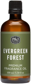 P&J Trading Fragrance | Evergreen Forest Oil 100ml - Candle Scents for Candle Making, Freshie, Soap Making Supplies, Diffuser Oil Scents