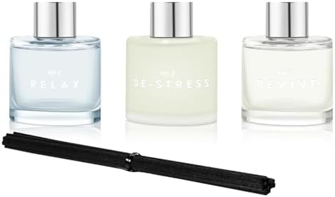 3 Pack Fragrance Reed Diffuser, 50ML Lavender Jasmine Freesia
