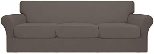 Easy-Going 4 Pieces Oversized Stretch Couch Cover for Dogs Washable