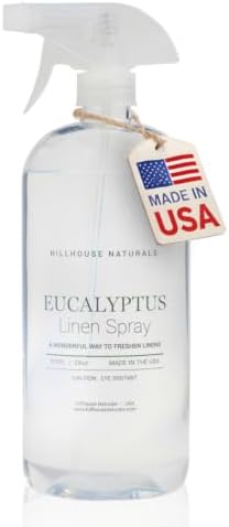 Hillhouse Naturals - Linen Spray - Made in the USA - Eucalyptus Scent - 1 L