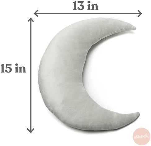Decorative Pillow, Decorative Nursery Pillow, Playroom Décor, Cute Throw Pillows (Pink Moon)