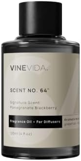 VINEVIDA [4 Fl Oz] Pomegranate Berry Fragrance Oil for Cold Air Diffusers, Essential Oils for Diffuser Oil Refill & Air Freshener Room Spray