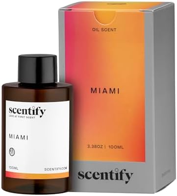 Scentify Miami Aroma Oil Refill for Diffusers, 100ml / 3.38 fl oz
