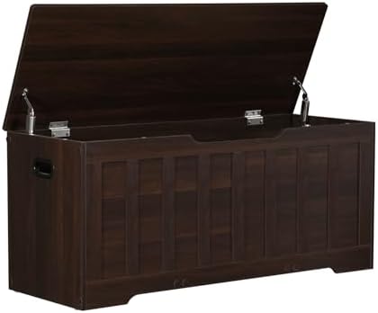 VANKILEY 43.3" Storage Chest Extra Large, Storage Bench.(Espresso).