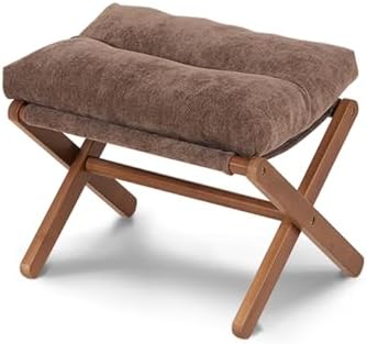 Baveke Foldable Ottoman Foot Rest for Chair, Small Foot Stools Ottoman for Home Decor, Space-Saving Foot Rest for Couch Living Room, Bedroom, Entryway