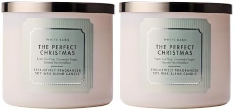 Bath & Body Works 3-Wick Candle, The Perfect Christmas Scent, 2 Pack