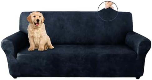 ANARACHON 1-Piece Leather-Look Sofa Cover,Sofa Slipcover Width 78"-88"