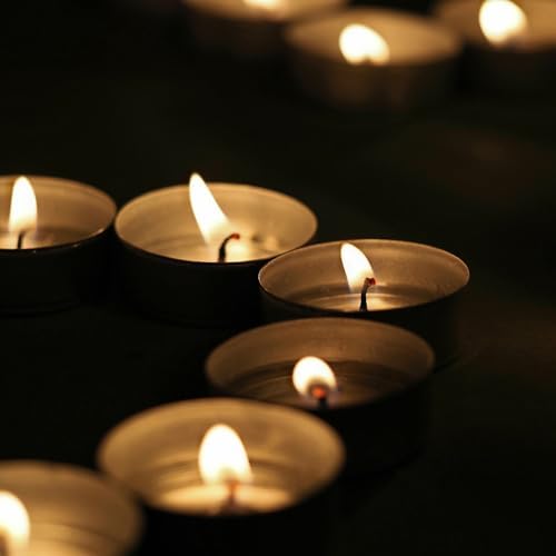 Leor & Lair Tealight Candles, 100 Pack, 4 Hour Long Burning Tea Lights