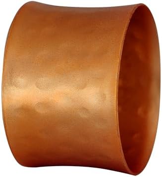 Round Hammered Napkin Rings Set of 12, Napkin Rings Bulk, Serviette Adornment for Table Settings, Modern Napkin Holder for Dinner Table Decor, Weddings, Christmas, Holiday, Banquets, Party, Easter