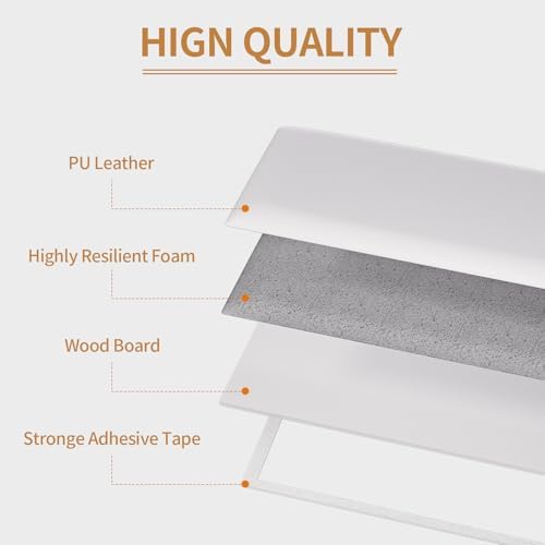 Headboards Wall Panel for Twin, Self-Adhesive 3D Upholstered Panel for Bedroom/Living Room (6 Pieces 9.84 in x 23.6 in)