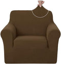 U-NICE HOME Stretch Recliner Chair Cover Armchair Slipcover, Brown