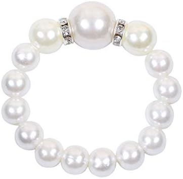 ZiDeTang 20Pcs Pearl Rhinestones Napkin Ring for Table Decoration Serviette Holder Party Decoration D