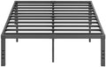 Full Size Bed Frame, 18 Inches Platform Bed Frame, 1500lbs Heavy Duty Steel Slat, Non-Slip Design, No Box Spring Needed, Easy Assembly, Quiet Noise Free, Under Bed Storage Space, Black