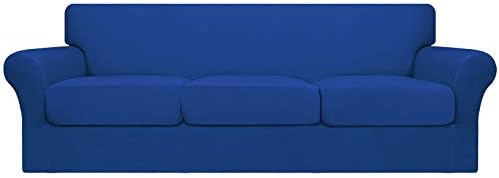 Easy-Going 4 Pieces Oversized Stretch Couch Cover for Dogs Washable