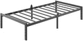 12 Inch Twin Size Metal Platform Bed Frame,Anti-Slip Mattress Support