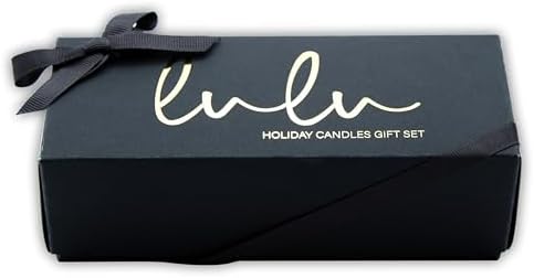 Lulu Candles Holiday, Pineapple Evergreen & Pumpkin Chai, 2.7 Oz Gift Set