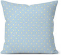 Cute Blue Yellow Polka Dot Room Decor Pillow Cover 18x18