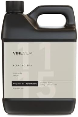 VINEVIDA [32 Fl Oz] Scent NO. 1115 Fragrance Oil for Cold Air Diffusers, Aromatic Notes of Earthy Musk Pine Lemon, Essential Oils for Diffuser Oil Refill & Air Freshener Room Spray