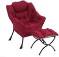 LITA Lazy Chair with Ottoman, Comfy Accent Reading Chair