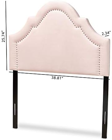 Baxton Studio Headboards, Twin, Light Pink