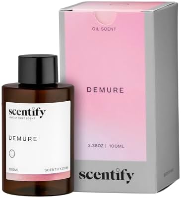 Scentify Demure Aroma Oil Refill for Diffusers, 100ml / 3.38 fl oz