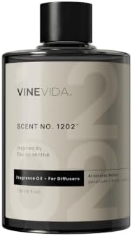VINEVIDA [16 Fl Oz] Scent NO. 1202 Fragrance Oil for Cold Air Diffusers, Aromatic Notes of Mint, Nutmeg, Rose Oxide & Patchouli Essential Oils for Diffuser Oil Refill & Air Freshener Room Spray