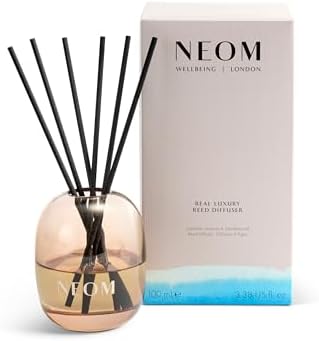 NEOM Real Luxury Reed Diffuser, Lavender, Jasmine & Sandalwood, 100ml
