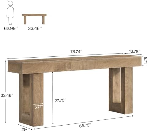 Tribesigns 78.74-Inch Extra Long Console Table
