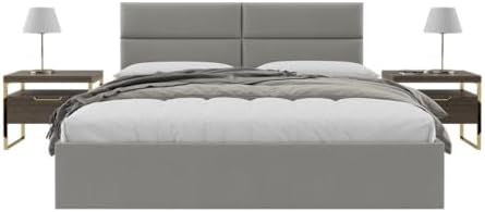 Vänt Wall Mounted Headboard Panels, King/Twin, Zigrino Mineral