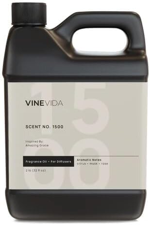 VINEVIDA [32 Fl Oz] Scent NO. 1500 Fragrance Oil for Cold Air Diffusers, Aromatic Notes of Citrus Musk Rose, Essential Oils for Diffuser Oil Refill & Air Freshener Room Spray