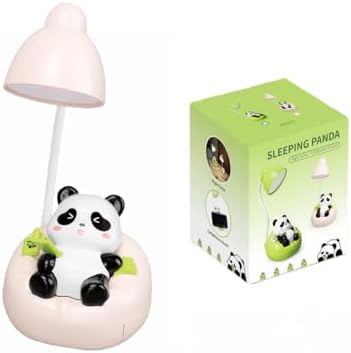 Sofa Panda Night Light with Phone Stand, Storage & 3-Level Warm Glow(pink)